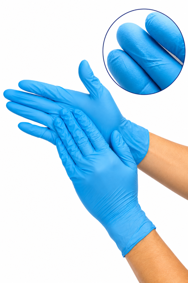 Blue Gloves Nitrile Powder Free