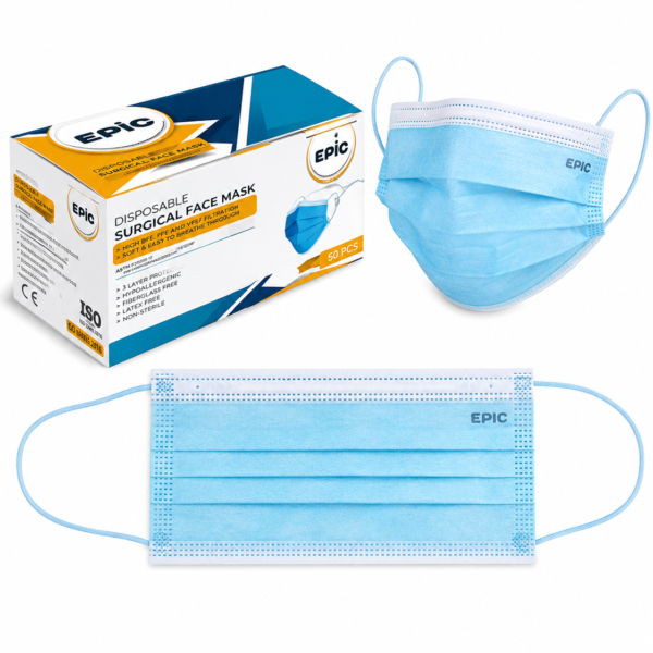 Light Blue Mask 3 Layers