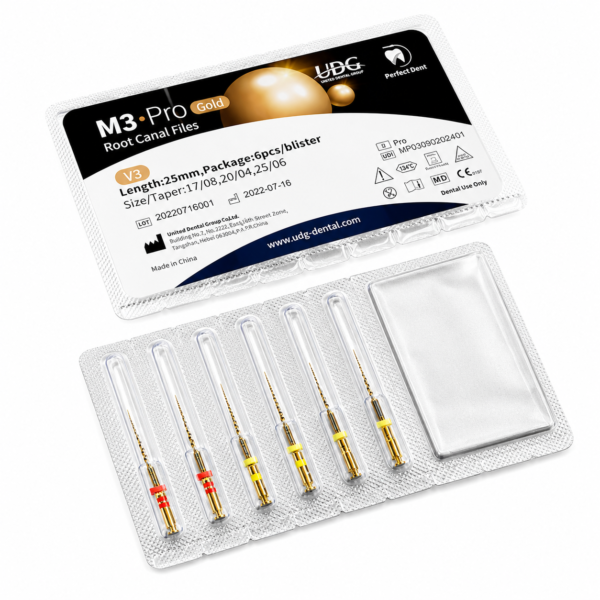 M3 PRO GOLD ROTARY FILES assorted 6 files