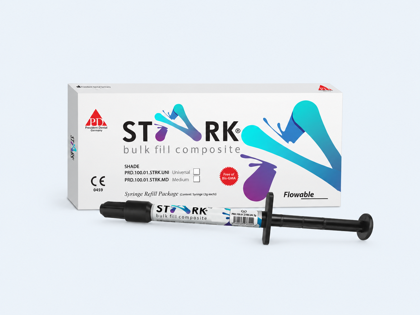 ChatGPT Image 28 أغسطس 2026، 01_01_44 م PD STARK - Microhybrid Bulk Fill Composite Refill Syringe 2 g Universal Shade - Image 1